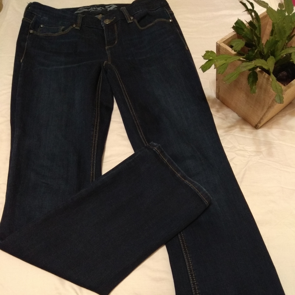 💫 Seven7 Jeans Dark Blue 8 Host Pick!!!